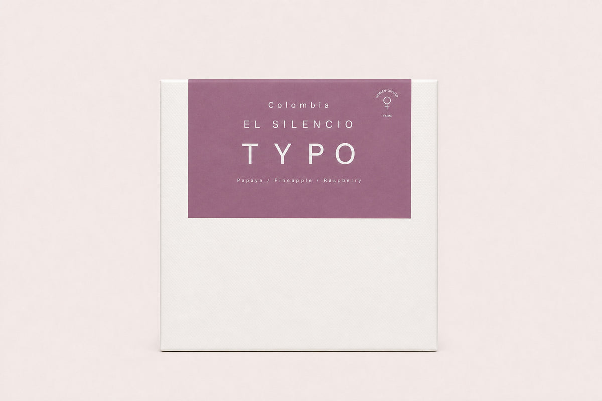 El Silencio Colombian coffee by Typo Coffee
