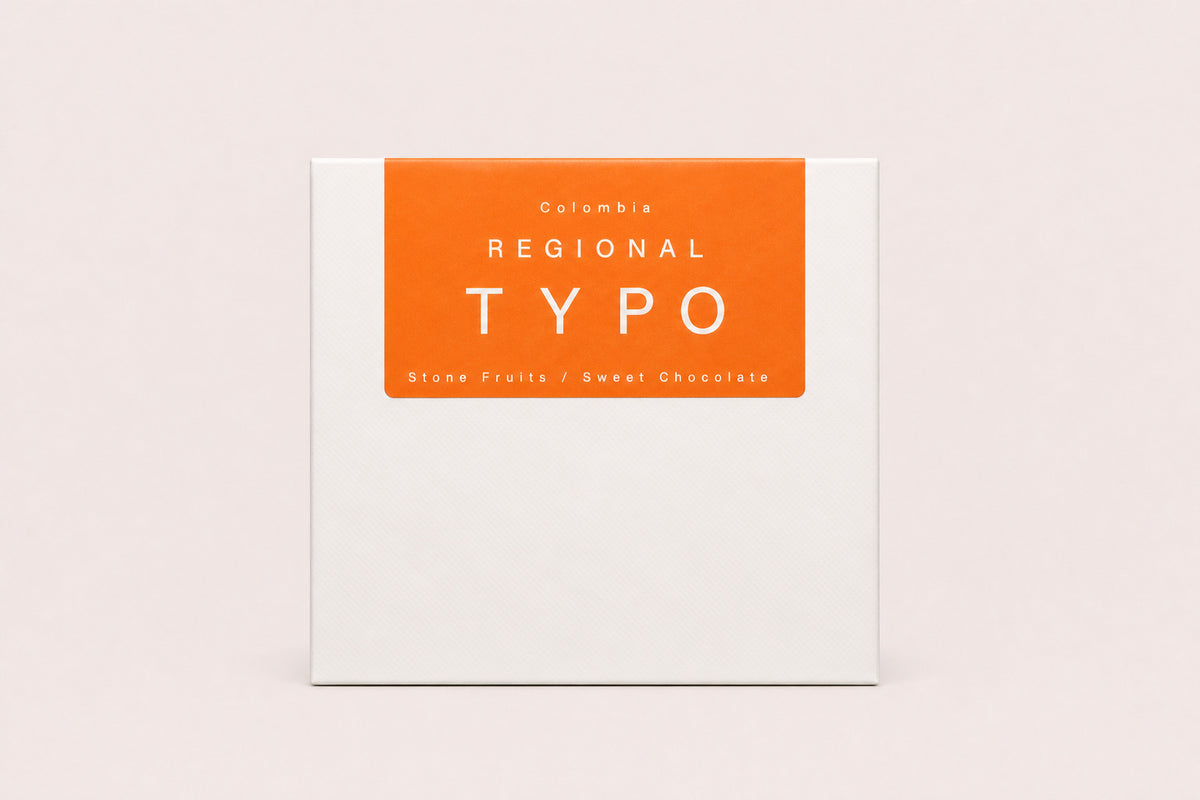 Regional Colombian coffee by Typo Coffee